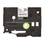 Brother , TZe-FX221 Flexible ID Laminated Tape , Black on White , TZe , 8 m , 0.9 cm