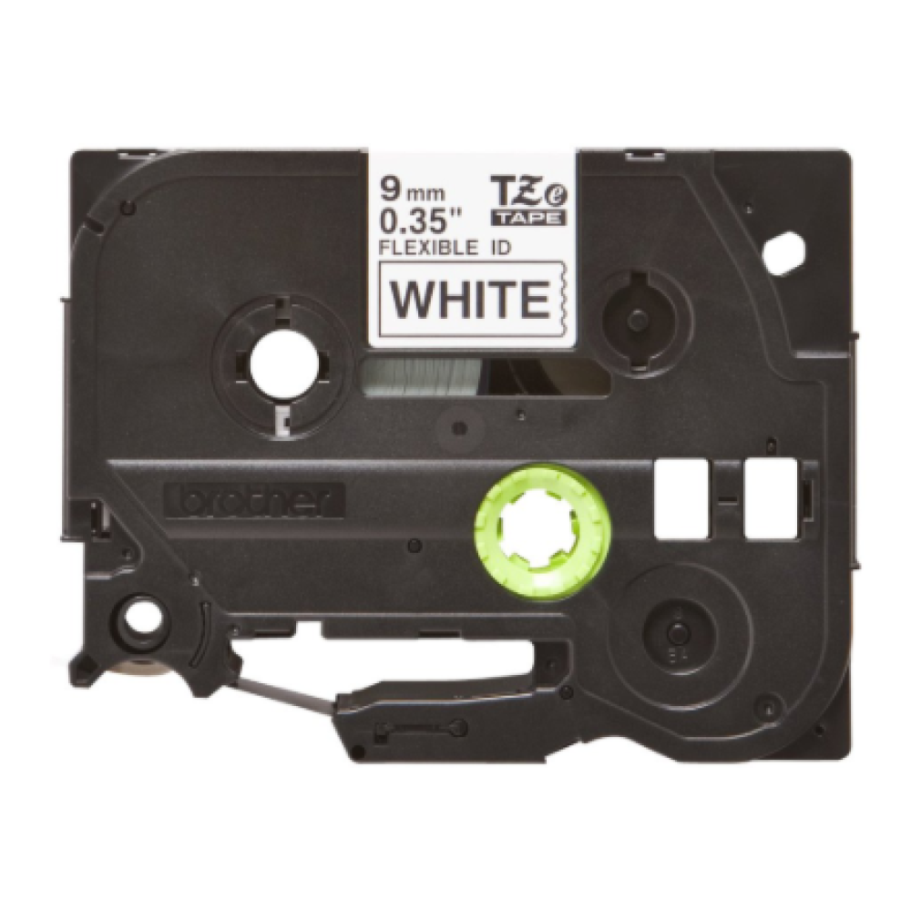 Brother , TZe-FX221 Flexible ID Laminated Tape , Black on White , TZe , 8 m , 0.9 cm