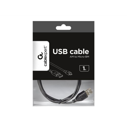Cablexpert , Micro-USB cable , CCP-mUSB2-AMBM-1M