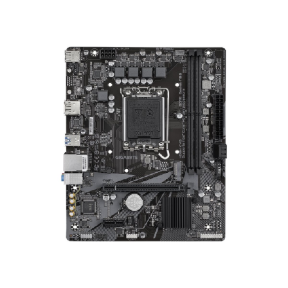 Gigabyte H610M K V2 , Processor family Intel , Processor socket LGA1700 , DDR5 , Supported hard disk drive interfaces M.2, SATA , Number of SATA connectors 2