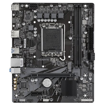 Gigabyte H610M K V2 , Processor family Intel , Processor socket LGA1700 , DDR5 , Supported hard disk drive interfaces M.2, SATA , Number of SATA connectors 2