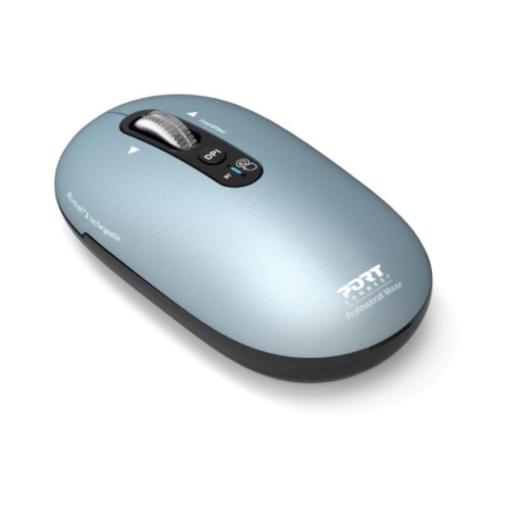 PORT CONNECT Mouse , PURE MAC , Wireless , Bluetooth , Pastel Blue