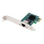 Lanberg , PCI-Express to RJ45 Ethernet Adapter network card PCI-E X1 1X RJ45 2.5GB Low profile , PCE-25GB-001