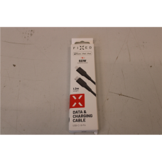 SALE OUT. FIXED Liquid Silicone Cable USB-C/Lightning, 1,2m, black , Fixed , Liquid Silicone Cable USB-C/Lightning, 1.2m , FIXDLS-CL12-BK , Black , DAMAGED PACKAGING, DEMO
