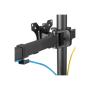 Neomounts Desk Mount , FPMA-D550D3BLACK Monitor Arm , Adjustable Height, Rotate, Tilt, Swivel , 10-27 , Maximum weight (capacity) 6 kg , Black