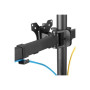 Neomounts Desk Mount , FPMA-D550D3BLACK Monitor Arm , Adjustable Height, Rotate, Tilt, Swivel , 10-27 , Maximum weight (capacity) 6 kg , Black