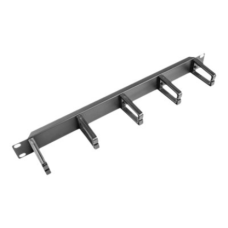 Lanberg 19 cable management panel with 5 plastic holders 1U type B, black , Lanberg
