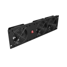 Lanberg Vertical Ventilation Panel 19 3U for Rack three Fans 230V , AK-1506-B , Black