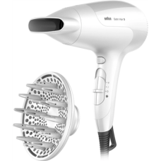Braun , Hair Dryer , HD385 , 2000 W , Number of temperature settings 3 , Ionic function , Diffuser nozzle , White