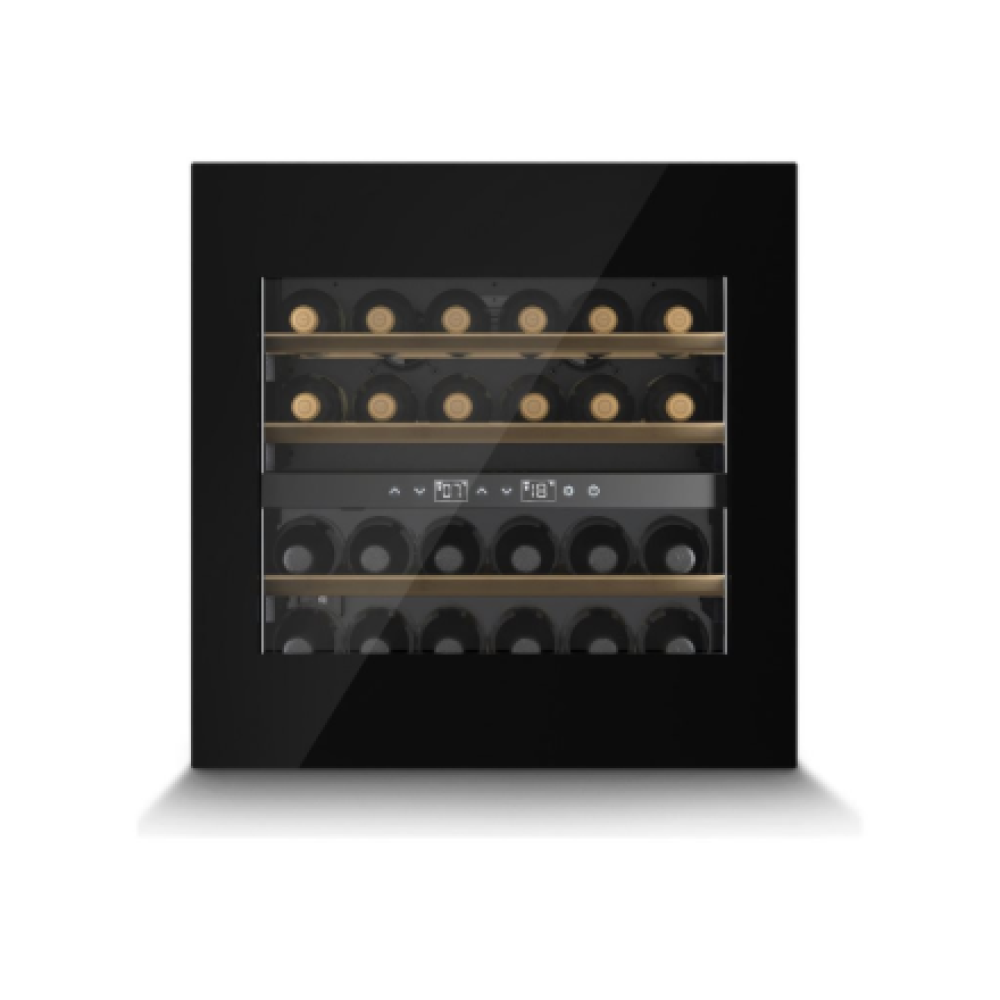 Caso , Wine Cooler , WineDeluxe WD 24 , Energy efficiency class F , Built-in , Bottles capacity 24 , Black
