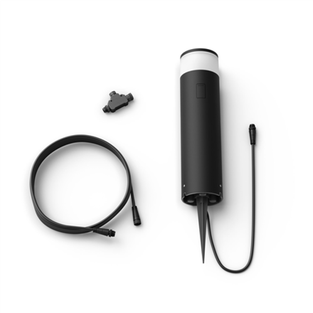 Philips Hue WCA Calla Outdoor Large Bollard, Black , 8 W , 2000-6500 Hue White Colour Ambiance