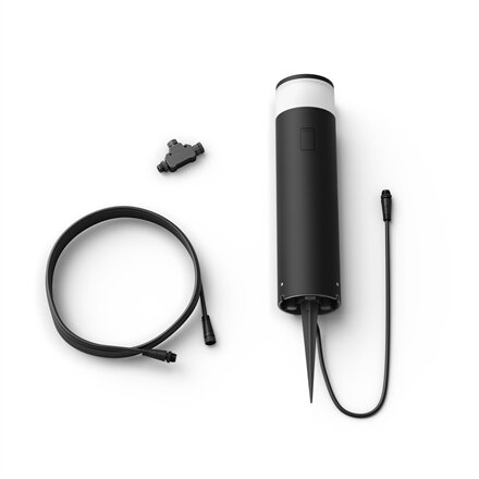 Philips Hue WCA Calla Outdoor Large Bollard, Black , 8 W , 2000-6500 Hue White Colour Ambiance