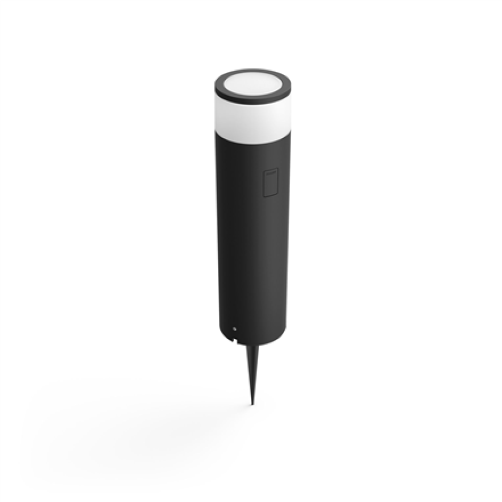 Philips Hue WCA Calla Outdoor Large Bollard, Black , 8 W , 2000-6500 Hue White Colour Ambiance