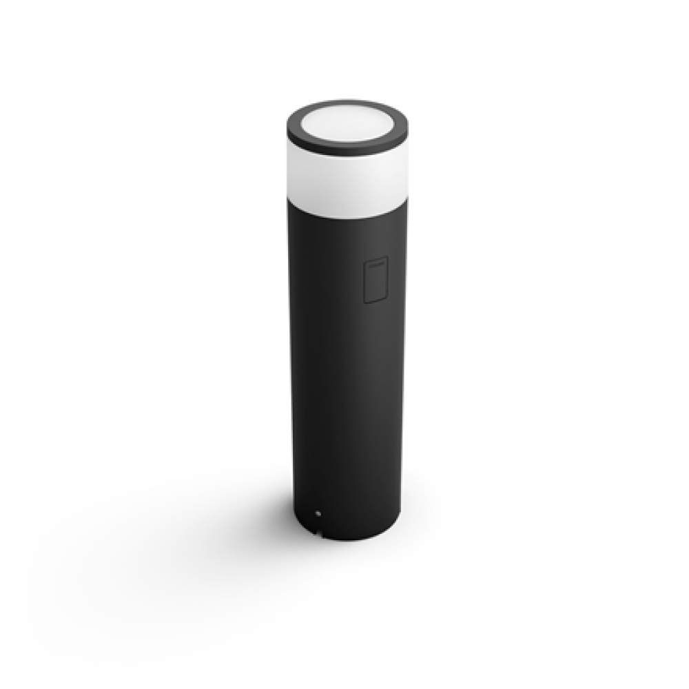 Philips Hue WCA Calla Outdoor Large Bollard, Black , 8 W , 2000-6500 Hue White Colour Ambiance