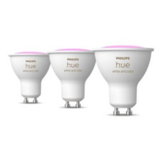 Philips Hue Smart Spotlight, 3pcs pack , GU10 , 4.2 W , White and colour light