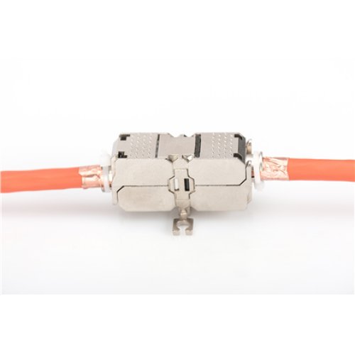 DN-93909 , Field Termination Coupler CAT 6A, 500 MHz for AWG 22-26, fully shielded, keyst. design, 26x35x80