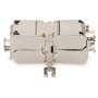 DN-93909 , Field Termination Coupler CAT 6A, 500 MHz for AWG 22-26, fully shielded, keyst. design, 26x35x80