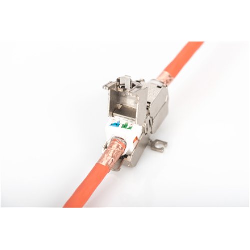 DN-93909 , Field Termination Coupler CAT 6A, 500 MHz for AWG 22-26, fully shielded, keyst. design, 26x35x80