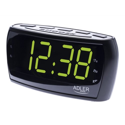 Adler , Alarmclock Radio , AD 1121 , Alarm function , Black