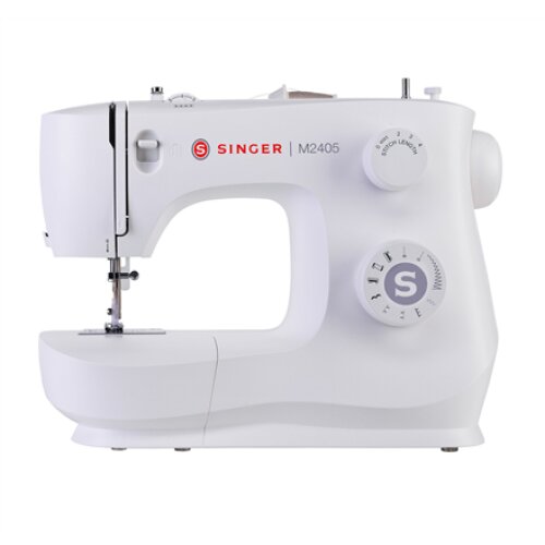 Singer , Sewing Machine , M2405 , Number of stitches 11 , Number of buttonholes 1 , White