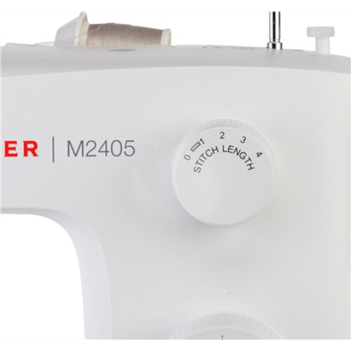 Singer , Sewing Machine , M2405 , Number of stitches 11 , Number of buttonholes 1 , White