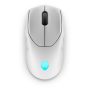 Dell , Mouse , Alienware Tri-Mode AW720M , 2.4GHz Wireless Gaming Mouse , Wireless , Wireless - 2.4 GHz, Bluetooth 5.1. USB-C , Lunar light