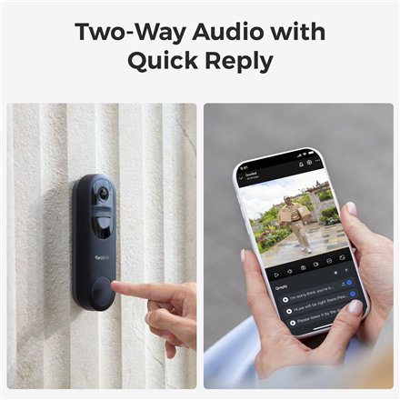 Reolink DB2K03B Smart 2K+ Wi-Fi Video Doorbell with Chime , Reolink
