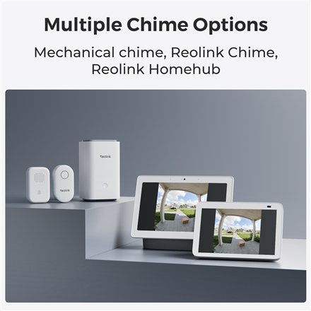 Reolink DB2K03B Smart 2K+ Wi-Fi Video Doorbell with Chime , Reolink