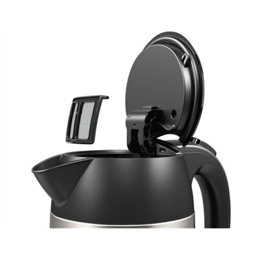 Bosch , Kettle , DesignLine TWK3P420 , Electric , 2400 W , 1.7 L , Stainless steel , 360° rotational base , Black/Stainless Steel