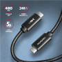 AXAGON Data and charging USB 480Mbps cable, 1 m , BUCM2-CM10AB , USB-C to USB-C