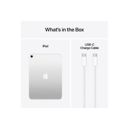 Apple , iPad Wi-Fi + Cellular , 11 , Silver , IPS, Liquid Retina , 2360 x 1640 pixels , Apple A16 , 512 GB , 3G , 4G , 5G , Wi-Fi , Front camera , 12 MP , Rear camera , 12 MP , Bluetooth , 5.3 , iPadOS , USB-C charging cable