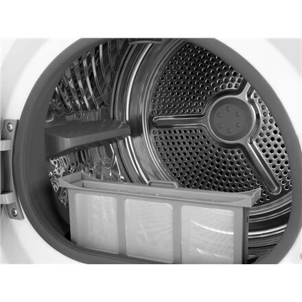 Dryer Machine , DP0844WE0 , TCL Front loading , Energy efficiency class E , 8 kg , LED , Heat pump , Depth 59.3 cm , White
