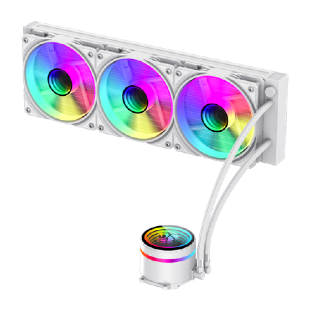 Gamemax CPU Liquid Cooler , ICEBURG 360 INFINITY WH , White