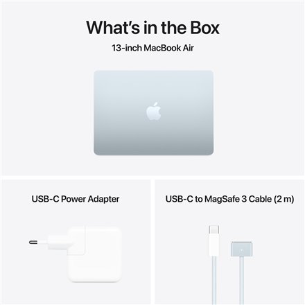 Apple MacBook Air 13” Apple M4 10C CPU, 10C GPU/16GB/512GB SSD/Sky Blue/RUS , Apple