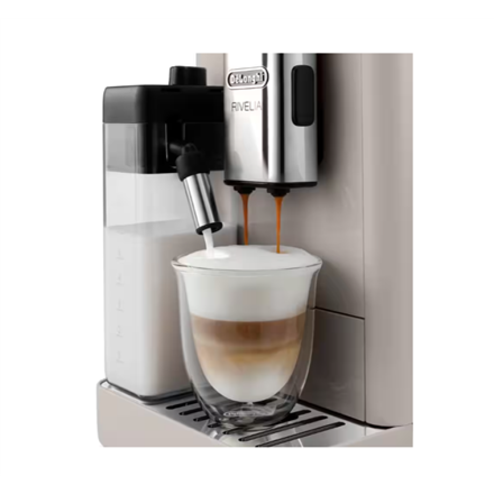 Delonghi , Coffee Maker , EXAM440.55.BG Rivelia , Pump pressure 19 bar , Built-in milk frother , Automatic , 1450 W , Sand Beige
