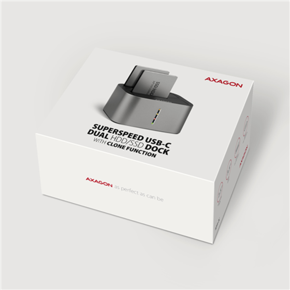 AXAGON , SuperSpeed USB DUAL 2.5/3.5 HDD/SSD DUAL dock , ADSA-DC