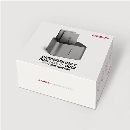 AXAGON , SuperSpeed USB DUAL 2.5/3.5 HDD/SSD DUAL dock , ADSA-DC