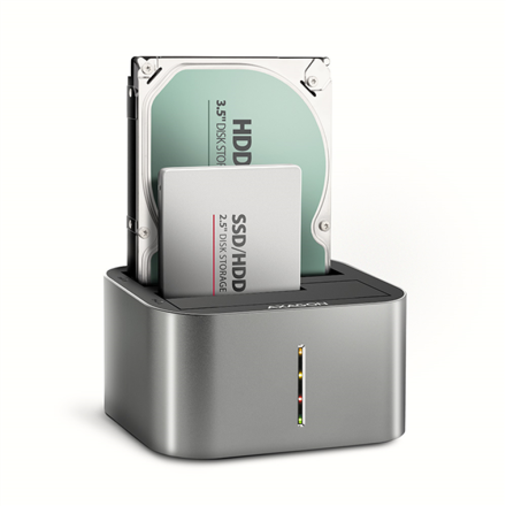 AXAGON , SuperSpeed USB DUAL 2.5/3.5 HDD/SSD DUAL dock , ADSA-DC