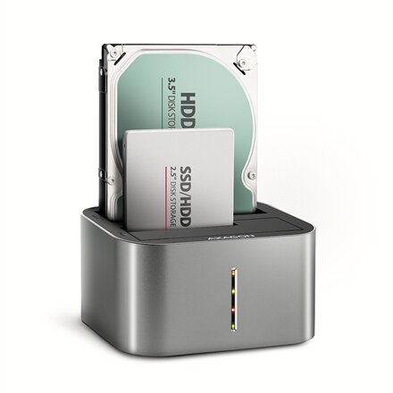 AXAGON , SuperSpeed USB DUAL 2.5/3.5 HDD/SSD DUAL dock , ADSA-DC