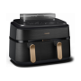 Philips Dual Steam Air Fryer , NA552/00 5000 Series , Power 2750 W , Capacity 9 L , RapidAir Plus , Black