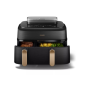 Philips Dual Steam Air Fryer , NA552/00 5000 Series , Power 2750 W , Capacity 9 L , RapidAir Plus , Black