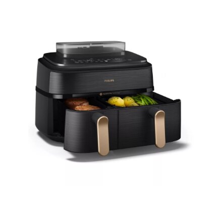 Philips Dual Steam Air Fryer , NA552/00 5000 Series , Power 2750 W , Capacity 9 L , RapidAir Plus , Black