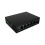 Lanberg , Switch PoE 1xBT 3xAT SFP/ETH Din Unmanagment Fast Ethernet , ILFE-4P-1GE-1S-90