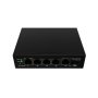 Lanberg , Switch PoE 1xBT 3xAT SFP/ETH Din Unmanagment Fast Ethernet , ILFE-4P-1GE-1S-90