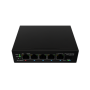 Lanberg Switch PoE 1xBT 3xAT SFP/ETH Din Unmanagment Fast Ethernet , ILFE-4P-1GE-1S-90
