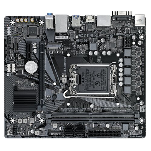 Gigabyte , H610M S2H V3 DDR4 G1.0 , Processor family Intel , Processor socket LGA1700 , DDR4 , Supported hard disk drive interfaces SATA, M.2 , Number of SATA connectors 4