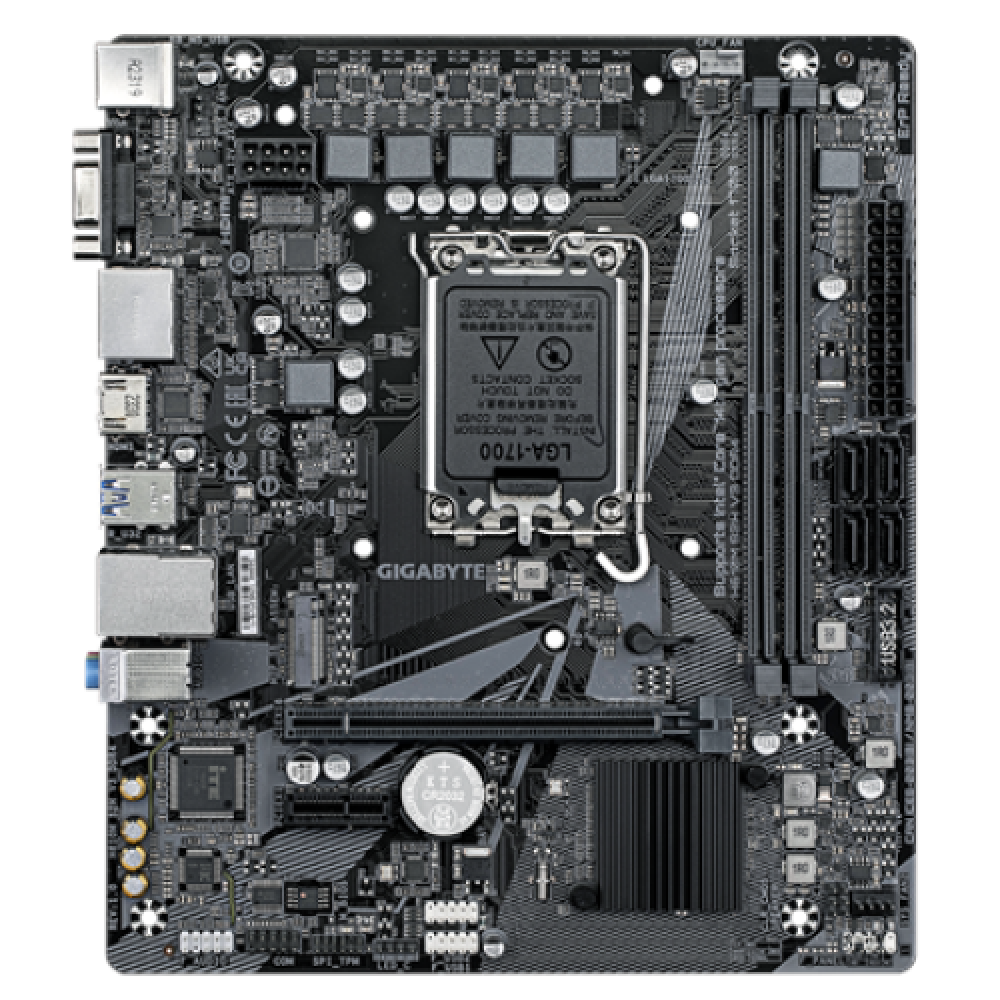 Gigabyte , H610M S2H V3 DDR4 G1.0 , Processor family Intel , Processor socket LGA1700 , DDR4 , Supported hard disk drive interfaces SATA, M.2 , Number of SATA connectors 4