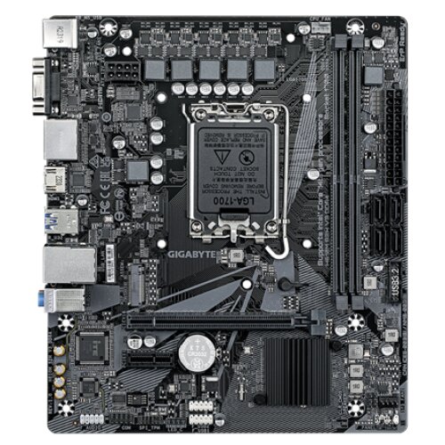Gigabyte , H610M S2H V3 DDR4 G1.0 , Processor family Intel , Processor socket LGA1700 , DDR4 , Supported hard disk drive interfaces SATA, M.2 , Number of SATA connectors 4