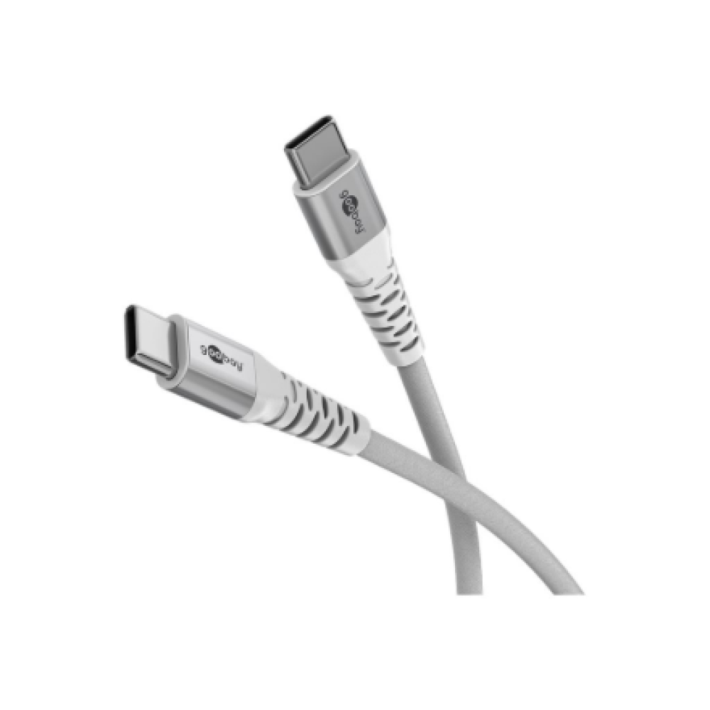 Goobay USB-C Supersoft Textile Cable with Metal Plugs , 70193