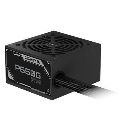 Gigabyte Power Supply , Processor family AMD , P650G PCIE 5.1 , 650 W , Processor socket AM4 , DDR4 DIMM , Memory slots 2 , Supported hard disk drive interfaces SATA, M.2 , Number of SATA connectors 4 , Chipset AMD A520 , Micro ATX